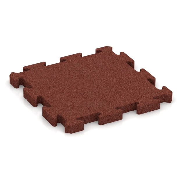 Baldosa para terraza von WARCO im Farbdesign Rojo ladrillo mit den Abmessungen 50 x 50 x 4 cm | 0,25 m². Produktfoto von Artikel 2967 in der Aufsicht von schräg vorne.