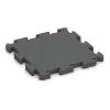 Pavimento deportivo de caucho HD von WARCO im Farbdesign Gris pizarra mit den Abmessungen 500 x 500 x 40 mm. Produktfoto von Artikel 4194 in der Aufsicht von schräg vorne.