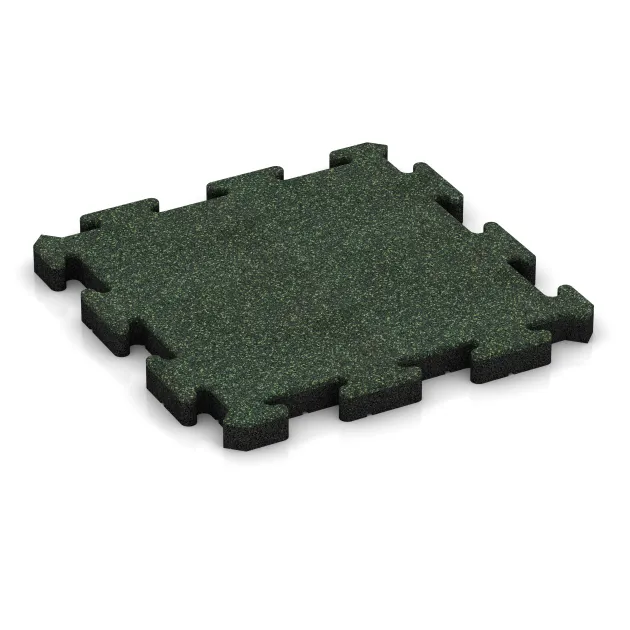 Baldosa de terraza encajable von WARCO im Farbdesign Césped inglés mit den Abmessungen 500 x 500 x 50 mm. Produktfoto von Artikel 3024 in der Aufsicht von schräg vorne.