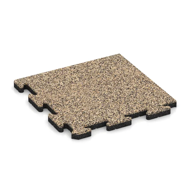 Loseta de esquina HD von WARCO im Farbdesign Travertino mit den Abmessungen 485 x 485 x 30 mm. Produktfoto von Artikel 5054 in der Aufsicht von schräg vorne.