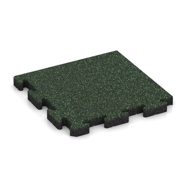 Loseta de esquina von WARCO im Farbdesign Césped inglés mit den Abmessungen 485 x 485 x 40 mm. Produktfoto von Artikel 5116 in der Aufsicht von schräg vorne.