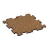 Baldosa borde piscina von WARCO im Farbdesign Terracota mit den Abmessungen 500 x 500 x 18 mm. Produktfoto von Artikel 0128 in der Aufsicht von schräg vorne.