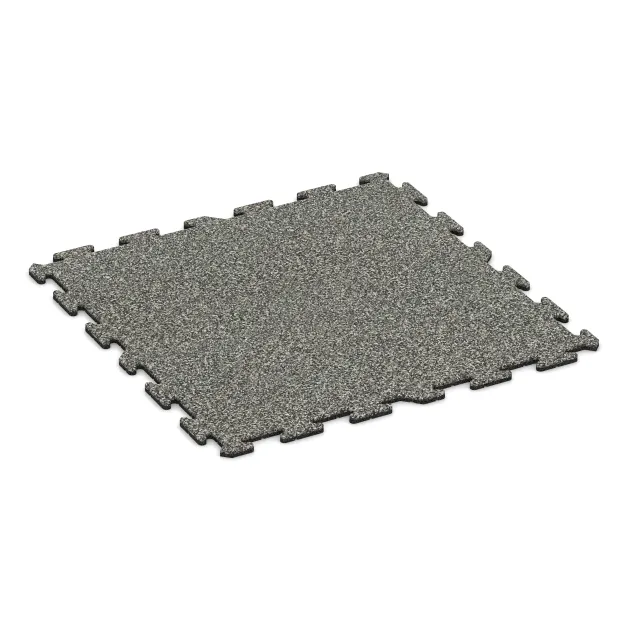 Baldosa borde piscina von WARCO im Farbdesign Granito clásico mit den Abmessungen 1000 x 1000 x 18 mm. Produktfoto von Artikel 0301 in der Aufsicht von schräg vorne.