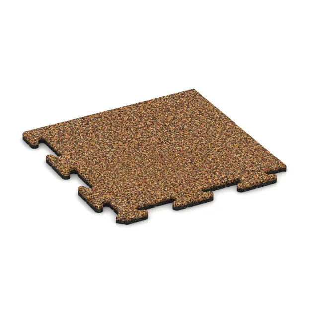 Loseta de esquina HD von WARCO im Farbdesign Terracota mit den Abmessungen 485 x 485 x 18 mm. Produktfoto von Artikel 4788 in der Aufsicht von schräg vorne.