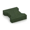 Adoquines de caucho von WARCO im Farbdesign Verde hierba mit den Abmessungen 20 x 16,5 x 4,3 cm | 0,0278 m². Produktfoto von Artikel 3605 in der Aufsicht von schräg vorne.