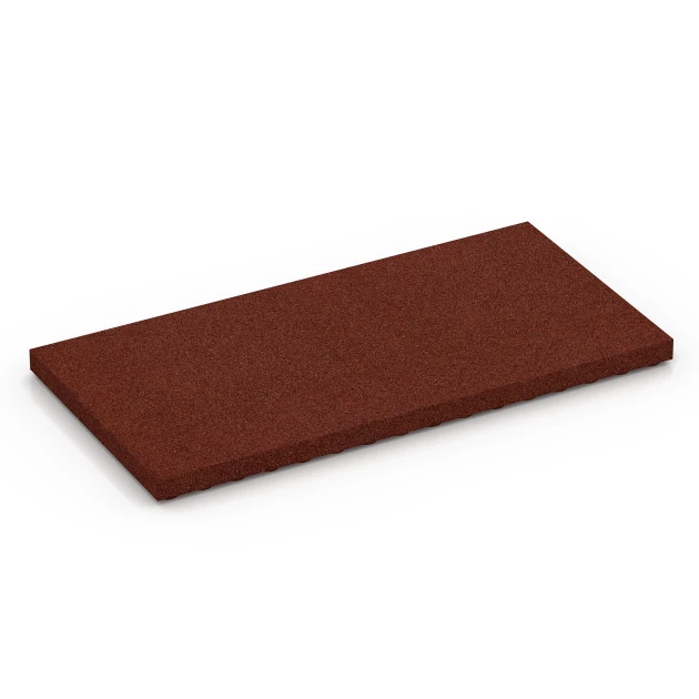 Loseta de establo Confort von WARCO im Farbdesign Rojo ladrillo mit den Abmessungen 100 x 50 x 5 cm. Produktfoto von Artikel 6649 in der Aufsicht von schräg vorne.