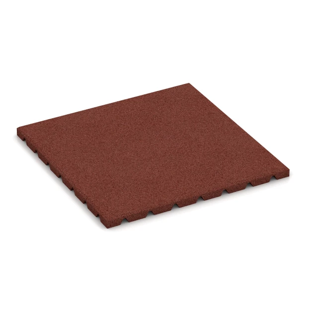 Pavimento exterior von WARCO im Farbdesign Rojo ladrillo mit den Abmessungen 50 × 50 × 2,5 cm. Produktfoto von Artikel 0533 in der Aufsicht von schräg vorne.