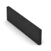 Bordillo de caucho von WARCO im Farbdesign Antracita mit den Abmessungen 100 x 5 x 25 cm. Produktfoto von Artikel 2596 in der Aufsicht von schräg vorne.