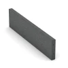 Bordillo de caucho von WARCO im Farbdesign Gris pizarra mit den Abmessungen 100 x 5 x 25 cm. Produktfoto von Artikel 2595 in der Aufsicht von schräg vorne.
