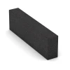 Bloque de escalón de caucho granulado von WARCO im Farbdesign Antracita mit den Abmessungen 100 x 30 x 15 cm. Produktfoto von Artikel 7028 in der Aufsicht von schräg vorne.