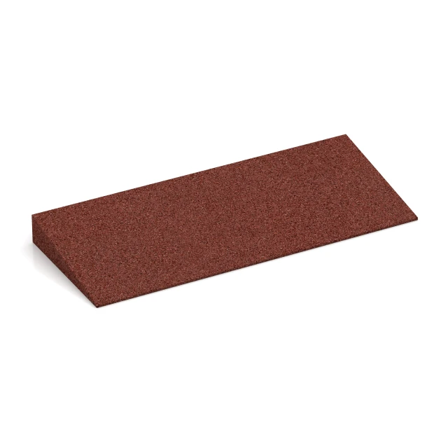 Rampa de acceso de goma 75 cm von WARCO im Farbdesign Rojo ladrillo mit den Abmessungen 50 x 20 cm | 8 < 43 mm. Produktfoto von Artikel 2243 in der Aufsicht von schräg vorne.