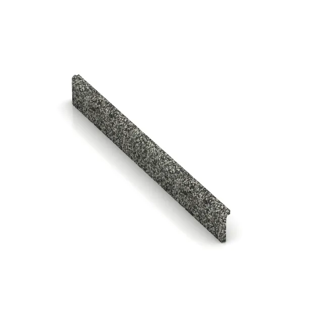 Rodapié von WARCO im Farbdesign Granito clásico mit den Abmessungen 750 x 80 x 20 mm. Produktfoto von Artikel 2257 in der Aufsicht von schräg vorne.