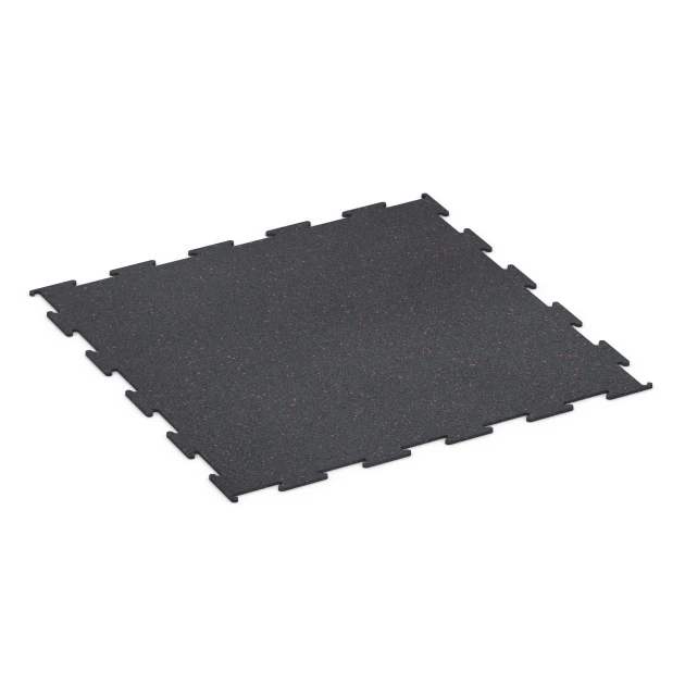 Suelo de Fitness Compacto von WARCO im Farbdesign Rojo ligeramente moteado mit den Abmessungen 100 × 100 × 0,8 cm. Produktfoto von Artikel 6450 in der Aufsicht von schräg vorne.