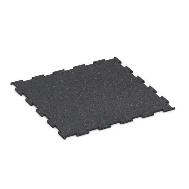 Suelo de Fitness Compacto von WARCO im Farbdesign Rojo ligeramente moteado mit den Abmessungen 50 × 50 × 0,8 cm. Produktfoto von Artikel 6456 in der Aufsicht von schräg vorne.