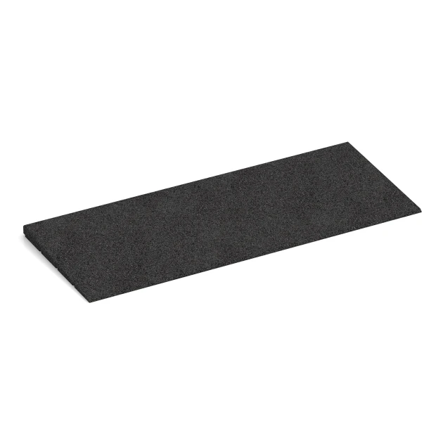 Rampa de acceso de goma 75 cm von WARCO im Farbdesign Antracita mit den Abmessungen 75 x 30 cm | 8 < 25 mm. Produktfoto von Artikel 2308 in der Aufsicht von schräg vorne.
