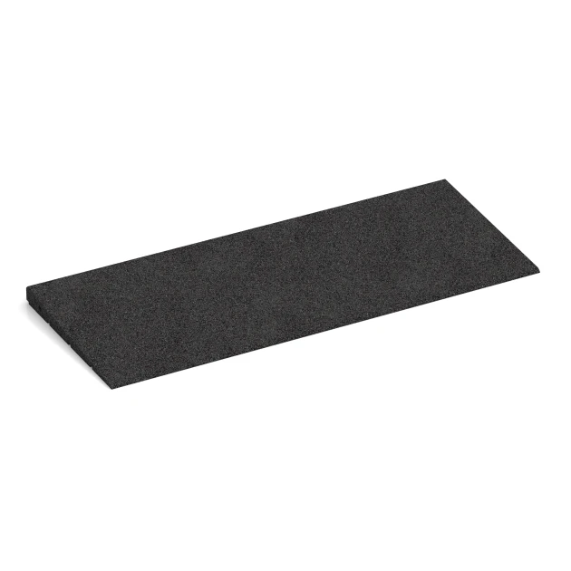Rampa de acceso de goma 75 cm von WARCO im Farbdesign Antracita mit den Abmessungen 75 x 30 cm | 8 < 30 mm. Produktfoto von Artikel 2348 in der Aufsicht von schräg vorne.