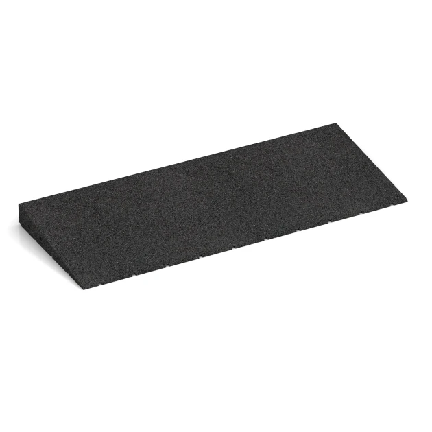 Rampa de umbral 75 cm von WARCO im Farbdesign Antracita mit den Abmessungen 75 x 30 cm | 8 < 50 mm. Produktfoto von Artikel 2508 in der Aufsicht von schräg vorne.