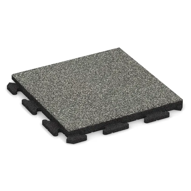 Baldosa borde piscina Clásica von WARCO im Farbdesign Granito clásico mit den Abmessungen 500 x 500 x 40 mm. Produktfoto von Artikel 1340 in der Aufsicht von schräg vorne.