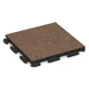 Paving slab von WARCO im Farbdesign Café con leche mit den Abmessungen 500 x 500 x 40 mm. Produktfoto von Artikel 1302 in der Aufsicht von schräg vorne.