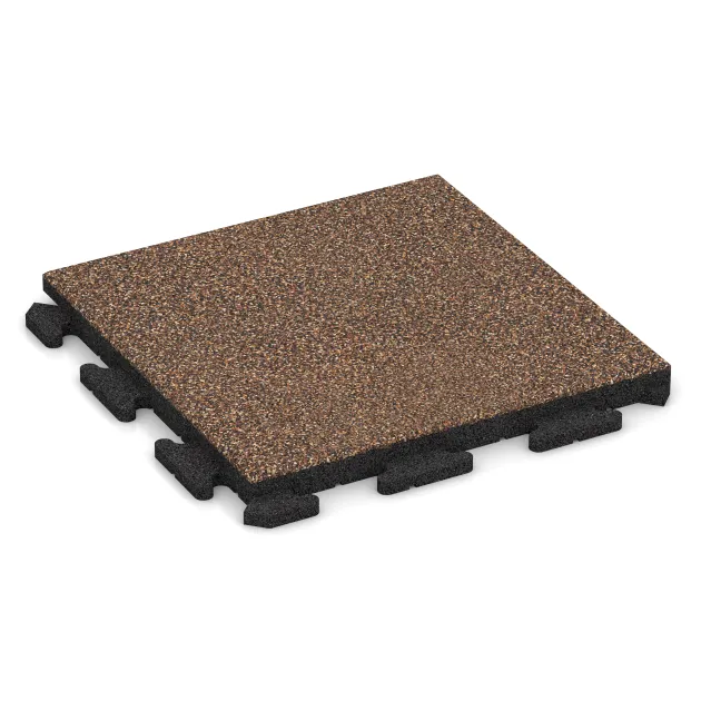 Paving slab von WARCO im Farbdesign Café con leche mit den Abmessungen 500 x 500 x 40 mm. Produktfoto von Artikel 1302 in der Aufsicht von schräg vorne.