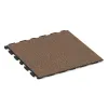Pavimento Fitness Baldosas de Goma Classic von WARCO im Farbdesign Café con leche mit den Abmessungen 1000 x 1000 x 30 mm. Produktfoto von Artikel 1603 in der Aufsicht von schräg vorne.