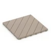 Espiga – Baldosa encajable von WARCO im Farbdesign Vainilla mit den Abmessungen 38,5 x 38,5 x 2 cm | 0,15 m². Produktfoto von Artikel 6327 in der Aufsicht von schräg vorne.