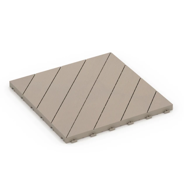 Espiga – Baldosa encajable von WARCO im Farbdesign Vainilla mit den Abmessungen 38,5 x 38,5 x 2 cm | 0,15 m². Produktfoto von Artikel 6327 in der Aufsicht von schräg vorne.
