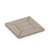 Patrón de casetones – Baldosa encajable von WARCO im Farbdesign Vainilla mit den Abmessungen 30 x 30 x 2 cm. Produktfoto von Artikel 6350 in der Aufsicht von schräg vorne.