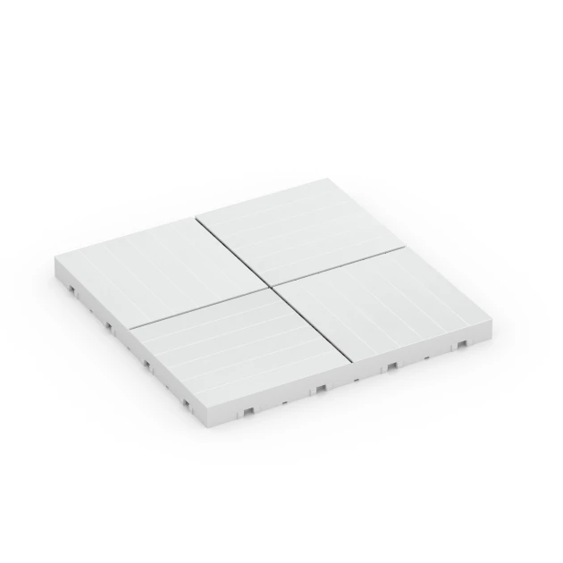 Mosaico – Baldosa encajable von WARCO im Farbdesign Tiza mit den Abmessungen 30 x 30 x 2 cm. Produktfoto von Artikel 6353 in der Aufsicht von schräg vorne.