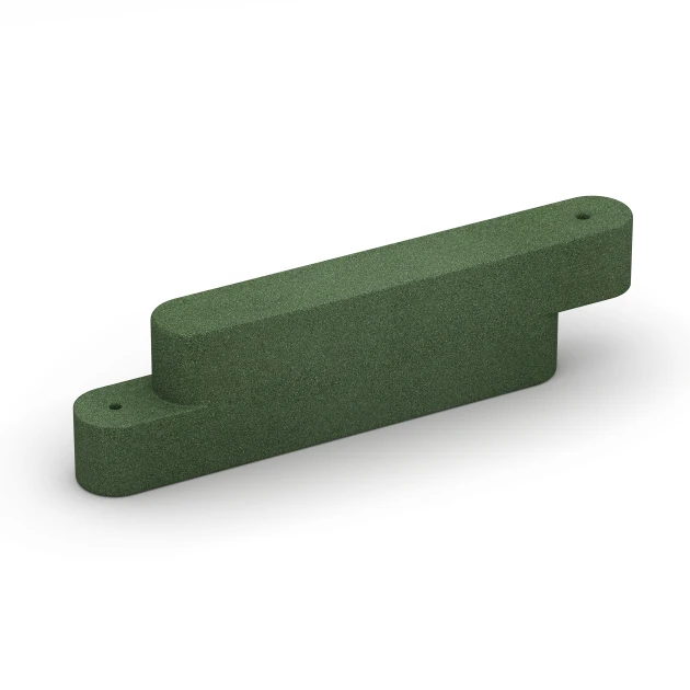 Bordillo de caucho von WARCO im Farbdesign Verde hierba mit den Abmessungen 100 x 15 x 30 cm. Produktfoto von Artikel 6641 in der Aufsicht von schräg vorne.