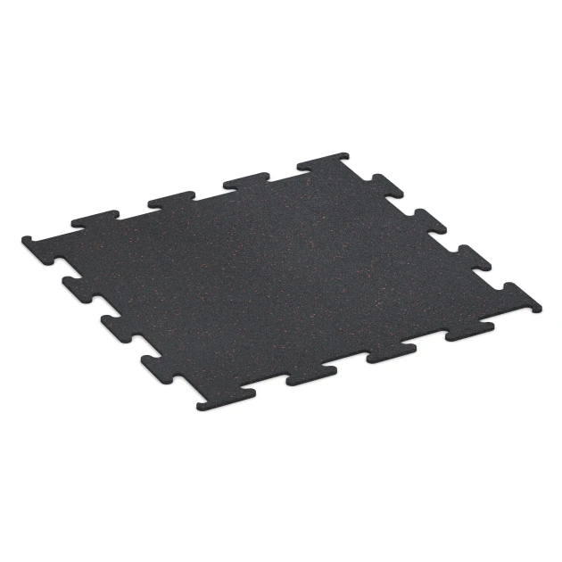 Fitness Performance Elite Pavimento Deportivo von WARCO im Farbdesign Rojo ligeramente moteado mit den Abmessungen 100 x 100 x 1 cm | 1,00 m². Produktfoto von Artikel 3753 in der Aufsicht von schräg vorne.