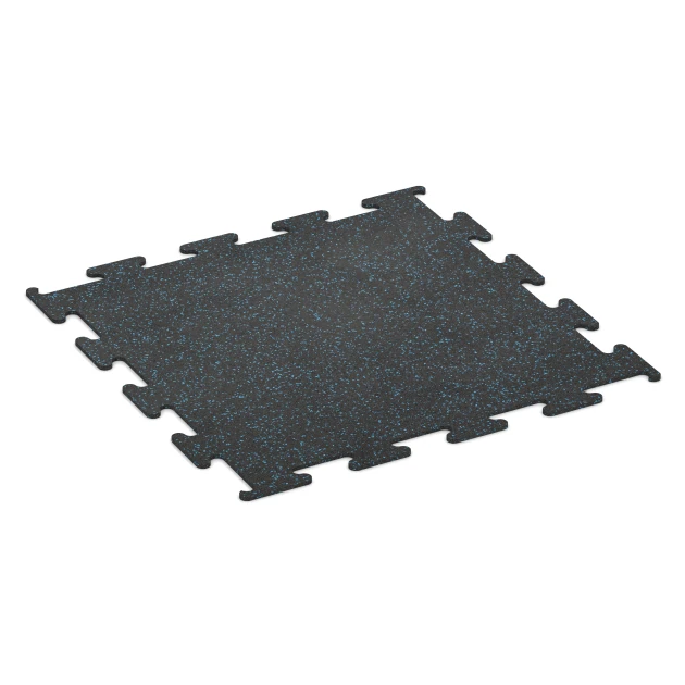 Fitness Performance Elite pavimento deportivo von WARCO im Farbdesign Azul ligeramente moteado mit den Abmessungen 100 x 100 x 1 cm | 1,00 m². Produktfoto von Artikel 3754 in der Aufsicht von schräg vorne.