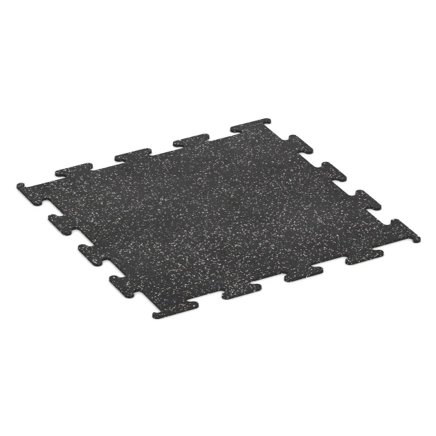 Fitness Performance Elite pavimento deportivo von WARCO im Farbdesign Gris ligeramente moteado mit den Abmessungen 100 x 100 x 1 cm | 1,00 m². Produktfoto von Artikel 3776 in der Aufsicht von schräg vorne.