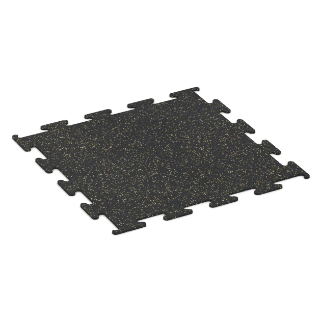 Fitness Performance Elite pavimento deportivo von WARCO im Farbdesign Amarillo ligeramente moteado mit den Abmessungen 100 x 100 x 1 cm | 1,00 m². Produktfoto von Artikel 3752 in der Aufsicht von schräg vorne.