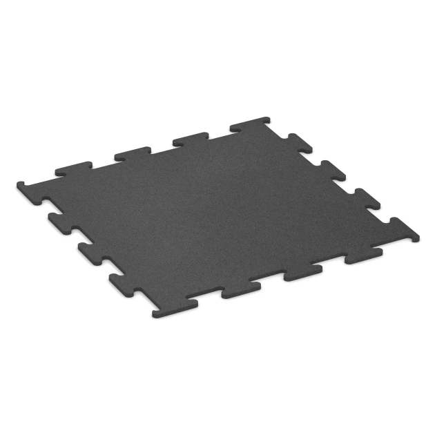 Pavimento Fitness Performance Elite von WARCO im Farbdesign Antracita mit den Abmessungen 100 x 100 x 1,5 cm | 1,00 m². Produktfoto von Artikel 3747 in der Aufsicht von schräg vorne.
