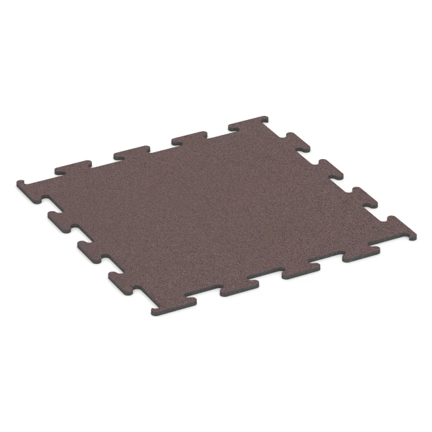 Fitness Performance Elite Pavimento Deportivo von WARCO im Farbdesign Rojo mineral mit den Abmessungen 100 x 100 x 1,5 cm | 1,00 m². Produktfoto von Artikel 6147 in der Aufsicht von schräg vorne.