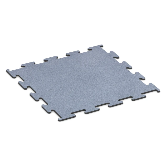 Fitness Performance Elite pavimento deportivo von WARCO im Farbdesign Gris niebla mit den Abmessungen 100 x 100 x 1,5 cm | 1,00 m². Produktfoto von Artikel 6148 in der Aufsicht von schräg vorne.
