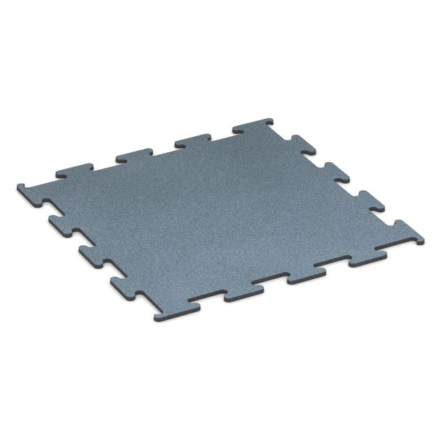 Fitness Performance Elite Pavimento Deportivo von WARCO im Farbdesign Plata envejecida mit den Abmessungen 100 x 100 x 1,5 cm | 1,00 m². Produktfoto von Artikel 6160 in der Aufsicht von schräg vorne.