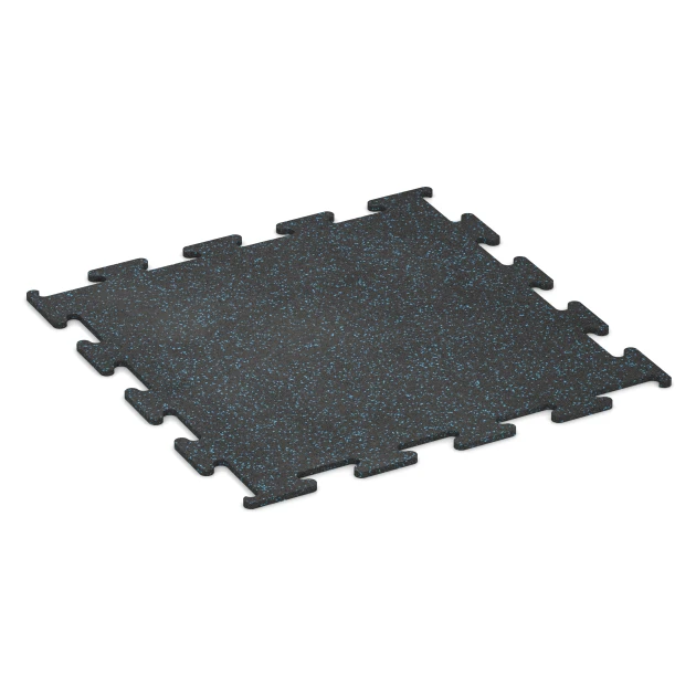 Fitness Performance Elite Pavimento Deportivo von WARCO im Farbdesign Azul ligeramente moteado mit den Abmessungen 100 x 100 x 1,5 cm | 1,00 m². Produktfoto von Artikel 3758 in der Aufsicht von schräg vorne.