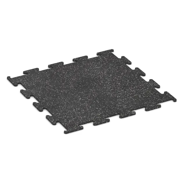 Pavimento Fitness Performance Elite von WARCO im Farbdesign Gris ligeramente moteado mit den Abmessungen . Produktfoto von Artikel 3777 in der Aufsicht von schräg vorne.