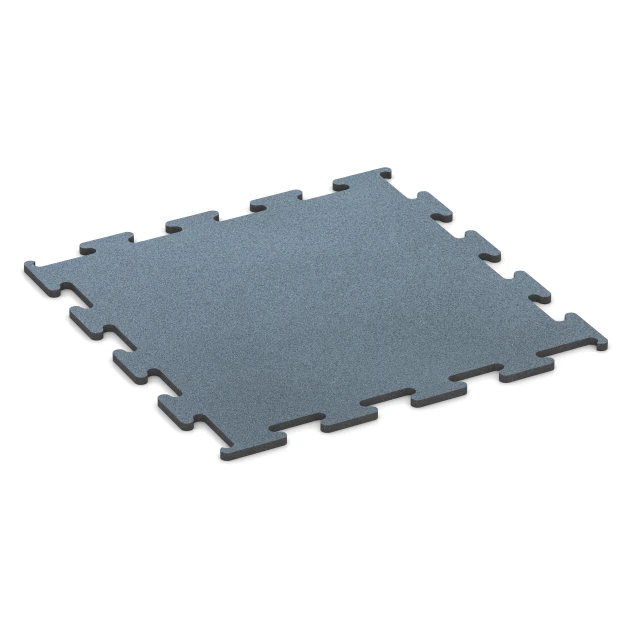 Pavimento Fitness Performance Elite von WARCO im Farbdesign Plata envejecida mit den Abmessungen 100 x 100 x 2 cm | 1,00 m². Produktfoto von Artikel 6162 in der Aufsicht von schräg vorne.