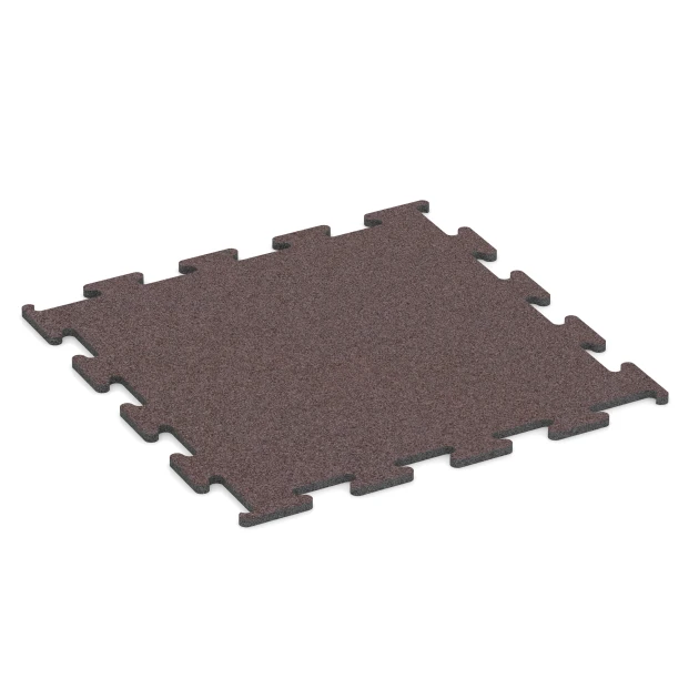 Fitness Performance Elite pavimento deportivo von WARCO im Farbdesign Rojo mineral mit den Abmessungen 50 x 50 x 1 cm | 0,25 m². Produktfoto von Artikel 6151 in der Aufsicht von schräg vorne.
