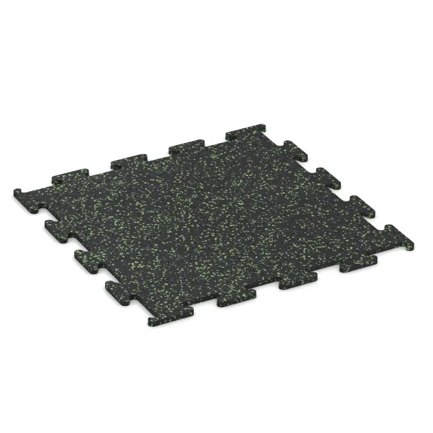 Pavimento Fitness Performance Elite von WARCO im Farbdesign Verde ligeramente moteado mit den Abmessungen . Produktfoto von Artikel 3767 in der Aufsicht von schräg vorne.