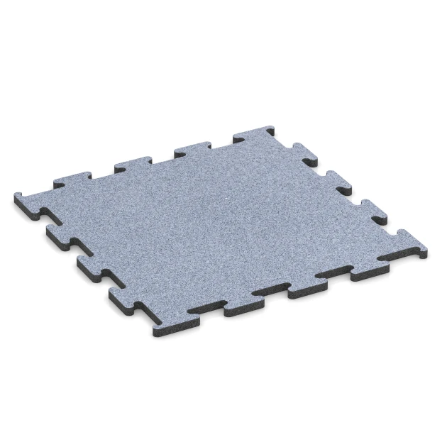 Fitness Performance Elite Pavimento Deportivo von WARCO im Farbdesign Gris niebla mit den Abmessungen 50 x 50 x 1,5 cm | 0,25 m². Produktfoto von Artikel 6154 in der Aufsicht von schräg vorne.