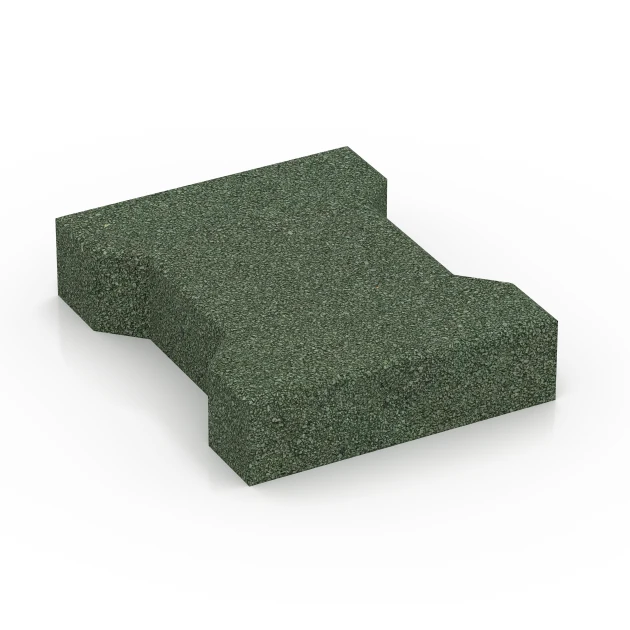 Adoquín von WARCO im Farbdesign Verde hierba mit den Abmessungen 20 x 16,5 x 4,5 cm | 0,0278 m². Produktfoto von Artikel 7070 in der Aufsicht von schräg vorne.