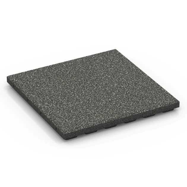 Loseta amortiguadora – 120 cm von WARCO im Farbdesign Granito gris oscuro mit den Abmessungen 50 x 50 x 4 cm. Produktfoto von Artikel 6422 in der Aufsicht von schräg vorne.