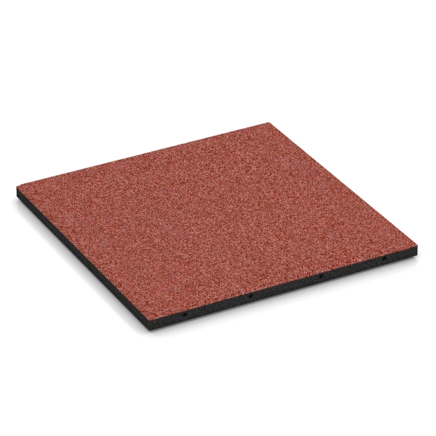 Baldosas amortiguadoras von WARCO im Farbdesign Rojo tomate mit den Abmessungen 50 x 50 x 3 cm. Produktfoto von Artikel 6288 in der Aufsicht von schräg vorne.