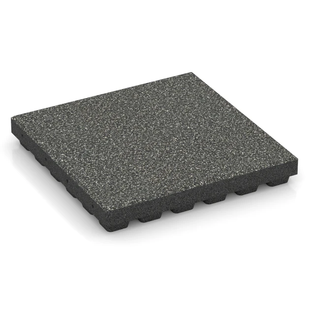 Loseta de caucho EPDM para parque infantil – 210 cm von WARCO im Farbdesign Granito gris oscuro mit den Abmessungen 50 x 50 x 7 cm | 0,25 m². Produktfoto von Artikel 6440 in der Aufsicht von schräg vorne.