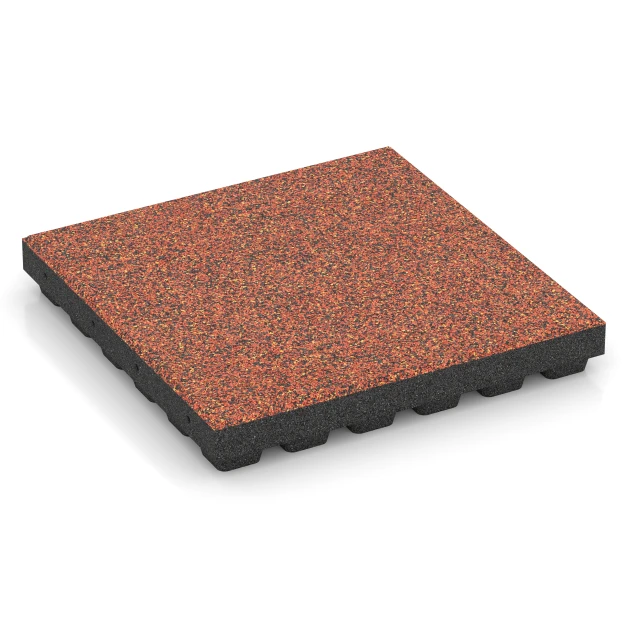 Loseta de caucho EPDM para parque infantil – 210 cm von WARCO im Farbdesign Etna mit den Abmessungen 50 x 50 x 7 cm | 0,25 m². Produktfoto von Artikel 6444 in der Aufsicht von schräg vorne.