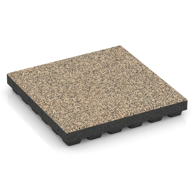 Loseta amortiguadora – 210 cm von WARCO im Farbdesign Travertino mit den Abmessungen 50 x 50 x 7 cm. Produktfoto von Artikel 6446 in der Aufsicht von schräg vorne.